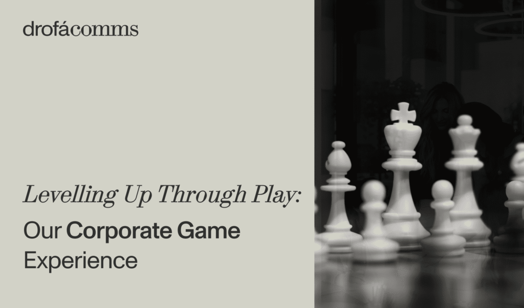 Chess pieces on a board illustrating business simulation games for corporate training at Drofa Comms