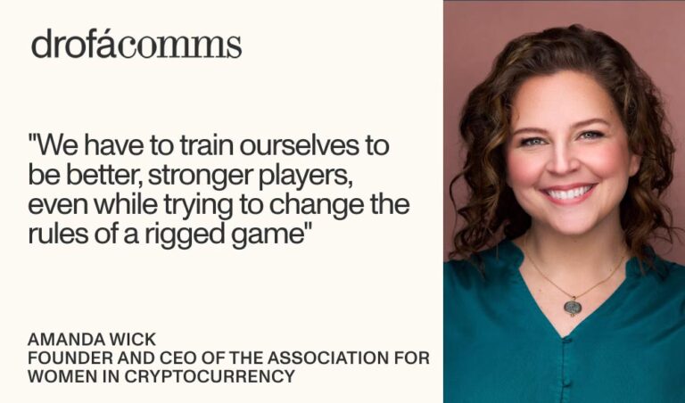 Amanda Wick, Founder and CEO of the Association for Women in Cryptocurrency, on women in crypto leadership and breaking barriers in blockchain