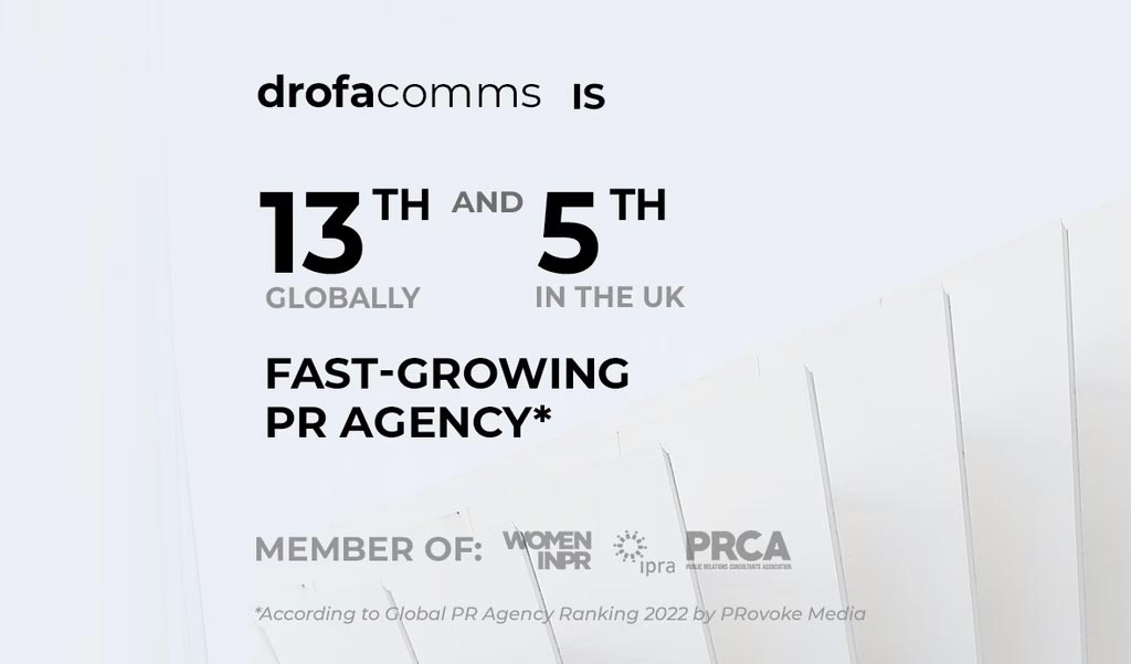 Drofa Comms is the 13th Fastest Growing PR Agency WorldWide — PRovoke