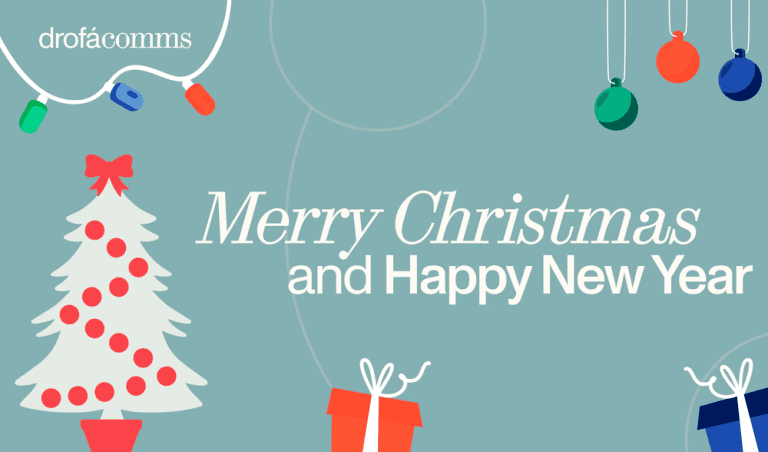 Drofa Comms Christmas 2024 and New Year greeting card illustration