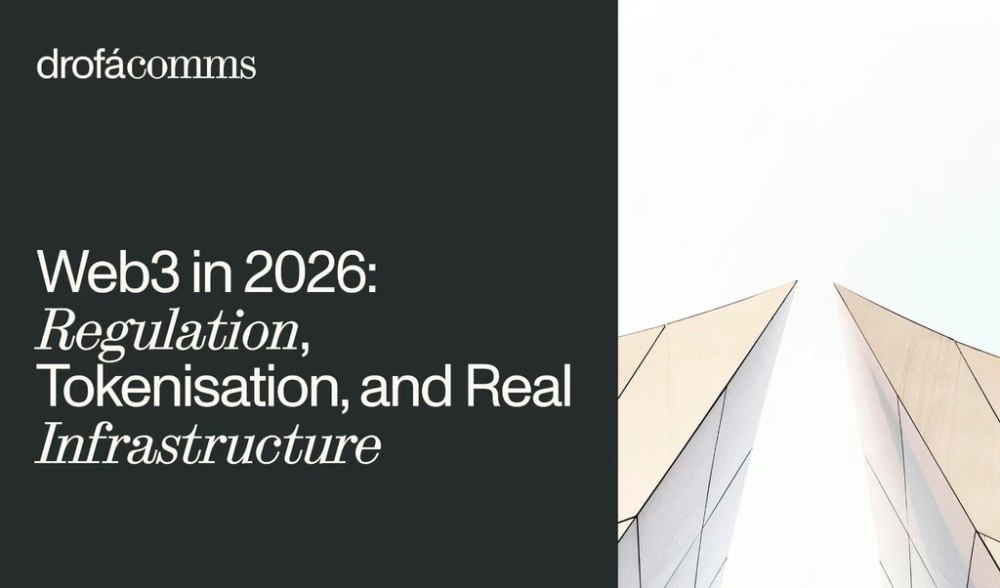 Web3 in 2026 cover illustrating regulation tokenisation and real infrastructure themes