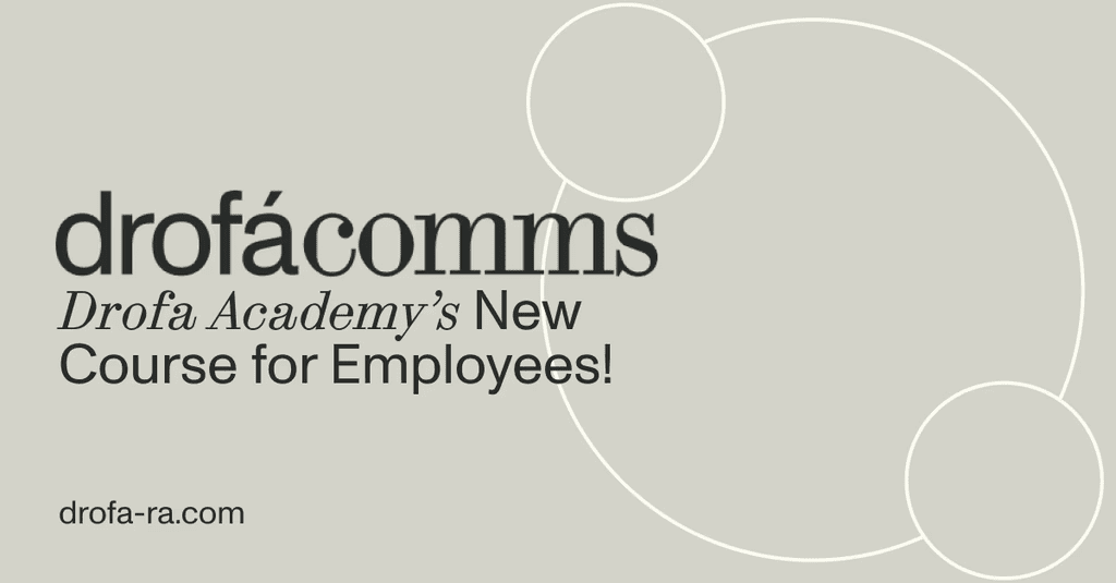 Drofa Comms banner announcing the new project management course on Drofa Academy for employees