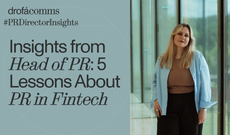Alina Sysoeva, Head of PR at Drofa Comms, sharing 5 insights on PR in fintech
