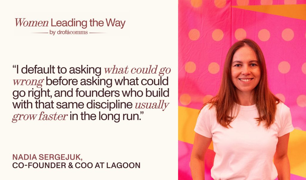 Nadia Sergejuk, Co-Founder and COO at Lagoon, discussing women in blockchain leadership and scaling strategy