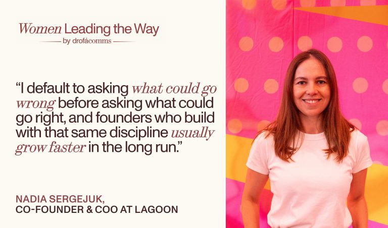 Nadia Sergejuk, Co-Founder and COO at Lagoon, discussing women in blockchain leadership and scaling strategy