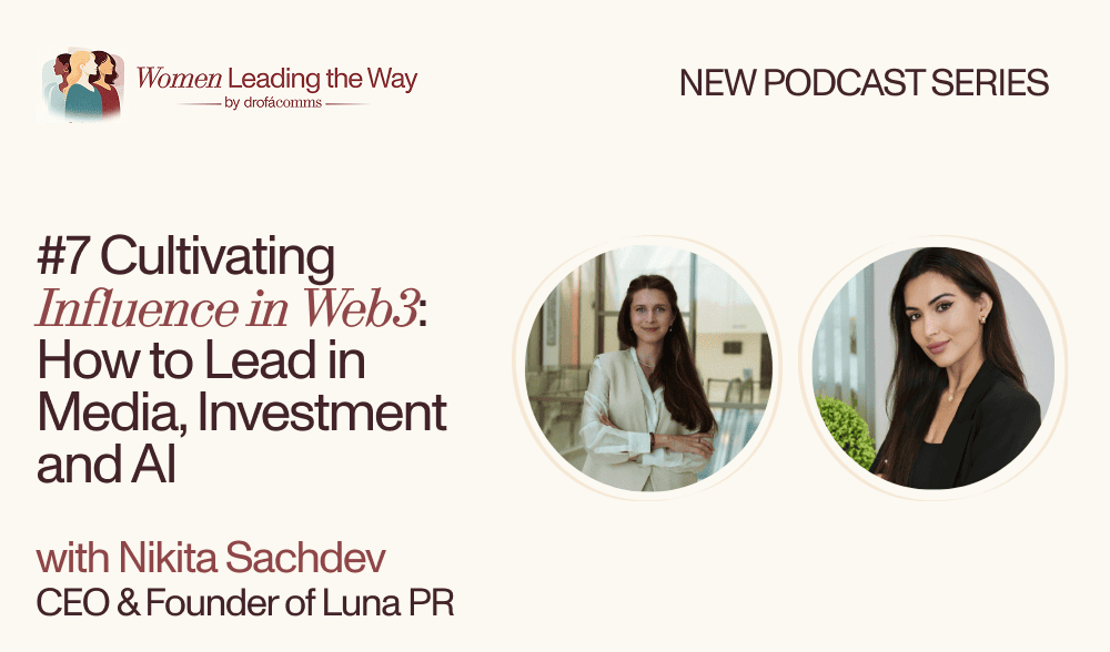 Nikita Sachdev of Luna PR discussing Web3 media, investment and AI